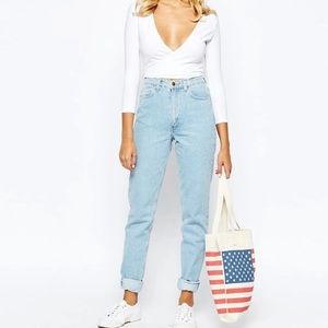 American Apparel High waisted mom jeans